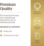 Solgar Evening Primrose Oil 1300 mg, 60 Softgels - Promotes Healthy Skin - Nutritional Support for Women - Non-GMO, Gluten Free, Dairy Free - 60 Servings