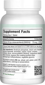 Maxi Health Vitamin D3 3000 IU 75 mcg Vitamin D Supplement for Healthy Bones, Teeth, Immune Support - VIT D3 Supplement Easy to Swallow Non-GMO, Supplement for Men and Women – Kosher (180 Tablets)