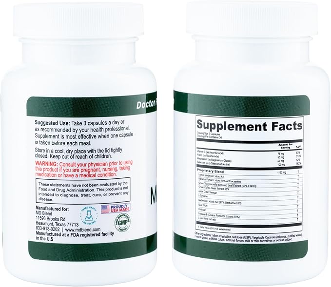 MediTrim Energy Supplements, Metabolism Booster, Supports Vitality, Satiety & Physique Goals, Smooth System Balance Green Coffee Bean, Apple Cider Vinegar, Hibiscus 270 Capsules (Pack of 3)