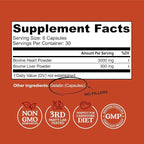 Left Coast Performance Grass Fed Beef Heart and Liver Supplement – Pasture-Raised in New Zealand, No Fillers or Flow Agents – Natural CoQ10 & Iron Support - Beef Organ Supplement – 180 Capsules