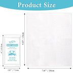 300 Pcs Ultra Thick Soft Large Body Wipes Individually Wrapped(7.87" x 9.45"),Shower Wipes for Adults Bathing No Rinse,Personal Cleansing Wipes for Travel Gym,Bulk Deodorant for Homeless(White)