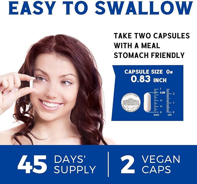 10 in 1 Magnesium Complex, 420mg Elemental Magnesium | Ultra Strength, Max Absorption | Chelated Magnesium Supplement for Nerves, Bone & Heart Health | Non-GMO, 90 Vegan Capsules