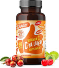 FlavCity Vitamin C Supplement, C-Ya Later! Superfood-Derived Immunity Support - Bioavailable Vitamin C Immune Support from Acerola Cherry, Rose Hips & Camu Camu - 500% Daily Value (60 Capsules)