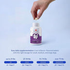 Hip and Joint Supplement for Dogs - Glucosamine for Dogs - Hip & Joint Support - Plus Chondroitin and MSM - Ease Inflammation, Antioxidant. (120 Chewable Tablets)