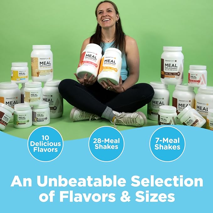 TransformHQ Meal Replacement Shake Powder 28 Servings (Pineapple Ice Cream Flavored) - Gluten Free, Non-GMO