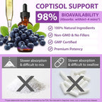 Cortisol Supplement Liquid Drops, Cortisol Supplements for Women & Men, 10 in 1 Cortisol Detox Manager Reducer with Magnesium, Ashwagandha, L-theanine, Hormone Balanced, Sleep Support - 2.02 fl.oz
