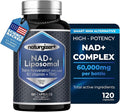 Liposomal NAD+ Supplement with Resveratrol, TMG & Vitamin B3 | 4-in-1 Healthy Aging & Cellular Energy Support | High Absorption NAD Plus for Men & Women Over 40 | 120 Capsules