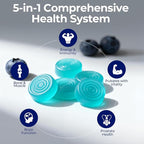 Mens Multivitamin Gummies for Men Daily - Zero Sugar Adult Gummy Vitamins with Saw Palmetto, Omega 3 DHA EPA, Probiotics 5B CFU, CoQ10, Turmeric Ginger for Prostate, Heart, Brain & Energy Support