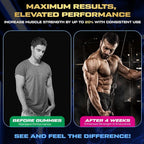 KUKALY Creatine Monohydrate Gummies for Men & Women, 9000MG Creatine Gummies Sugar Free with L-Taurine, BCAA 2:1, B12 B6 for Boost Strength, Focus & Endurance, Vegan, Non-GMO, Blueberry 120*2 Bottle
