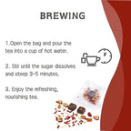 Teatox Herbal Tea for Hormone Balance, Menstrual, PMS | 100% Natural & Organic Tea | PCOS & Menopause Support | Antioxidant & Anti-Aging With Ginger, Red dates & Goji Berries, 12 Bags