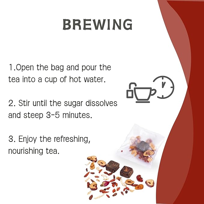 Teatox Herbal Tea for Hormone Balance, Menstrual, PMS | 100% Natural & Organic Tea | PCOS & Menopause Support | Antioxidant & Anti-Aging With Ginger, Red dates & Goji Berries, 12 Bags