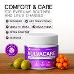 Pharmapulse Vaginal Moisturizer, Vulva Balm Cream, Intimate Skin Care, Menopause Support - Relieves Dryness, Itching, Burning, Redness, Chafing, Odor, Irritation - Estrogen Free 2oz