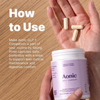 AONIC 3-in-1 GLP-1 Companion Supplement - HMBPro™ to Support Maintenance of Lean Muscle, probiotic and Enzyme Blend to Support Digestion, Ginger Extract to Help Reduce Nausea and Bloating (90 Caps)