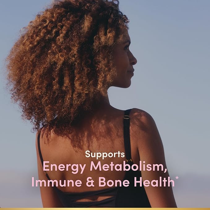 Nature's Bounty Optimal Solutions Women's Multivitamin, Immune and Cellular Energy Support, Bone Health, Raspberry Flavor, 80 Gummies, 40 Total Servings