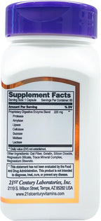 21st Century Digestive Enzymes Capsules, 60 Count (Pack of 3)