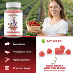 HMB and Leucine Amino Acid Gummies: HMB Supplements for Men Women with L-Glutamine for Muscle Growth Fast Workout Recovery, Sugar Free Vegan Non-GMO Strawberry Flavored 30 Day Supply