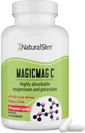 MagicMag C by NaturalSlim, Magnesium Citrate Capsules for Muscle Relaxation, Sleep Quality, Nerve Function & Electrolyte Support, Daily Magnesium Supplement for Men and Women, 100 Capsules