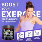 99.99% Creatine Monohydrate Gummies for Men & Women, 5,000mg Tasty Creatine Gummies for Muscle Strength, Endurance, Recovery & Sugar Free, Gluten-Free, Vegan, Non-GMO, 120 Count
