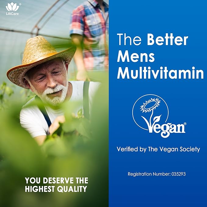Mens Multivitamins Gummies, Methylated Multivitamin for Men, B Complex, Minerals, Vegan Omega 3, Probiotic, Enzyme, Antioxidants for Men's Complete Daily Support, Sugar Free, Vegan (No Iron) 60 Counts