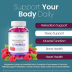 Sugar Free Calm Magnesium Citrate Gummies - High Absorption Calming Magnesium Citrate Gummy for Adults & Kids to Support Sleep, Stress Relief, Heart Health, Nerves, Muscles & Bones