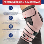 Dr. Arthritis Doctor Developed Hip Support Brace - Hip Support For Men & Women With Doctor Handbook (S/M, Pink)