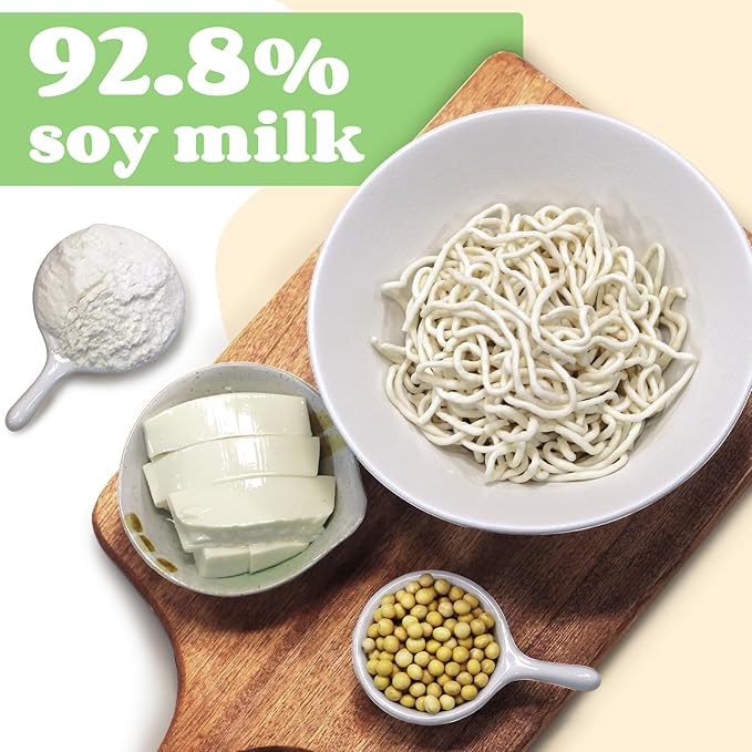 HealSpot Tofu Noodles,High Protein Ramen,Sugar Free Pasta,Low Carb,Low Fat,Low Glycemic,Non GMO,Keto & Plant Based Friendly,Ready to Eat Meals,Made with Pure Soy Milk,Soft,Easy to Digest(6 packs) | Healthy, Light in Taste, Clean Ingredient, Satisfying