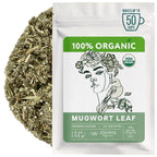 Mugwort Tea Organic Loose Leaf (4oz) – Mugwort Herb - Artemisia Hierba Seca Organica – Dried Mugwart Leaves