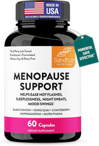 Complete Menopause Support Supplement For Women | With Ashwagandha, Black Cohosh, Dong Quai & Muira Puama | Helps Easing Hot Flashes, Night Sweats, Mood Swings, Hormone Balance & Harmony | 60 Capsules