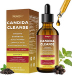 Candida Cleanse & Parasite Cleanse Detox | Black Pepper-Boosted Triple-Targeting Formula with Caprylic Acid, Oregano, Black Walnut | Gut Health, Immune Support (2 Fl Oz)