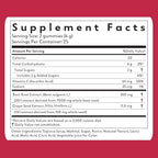 Natrava Beets+ Gummies - Premium Beet Root Powder, Grape Seed Extract and Vitamin C - Supports Healthy Blood Pressure and Heart Health - Low Sugar Nitric Oxide and Circulation Supplement - 50 Gummies