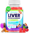 Liver Detox Cleanse & Repair Gummies - 2000mg Milk Thistle Liver Gummies, 23-in-1 Herbal with Dandelion Root, Glutathione & Turmeric- for Liver Health, Digestion & Antioxidant - Sugar Free, 60 Counts