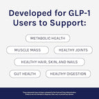 SoWell GLP-1 Protein Vanilla Powder with Whey Collagen and Digestive Enzymes for Muscle Mass, Skin, Hair, Nails and Digestion Support, 14 Stick Packs