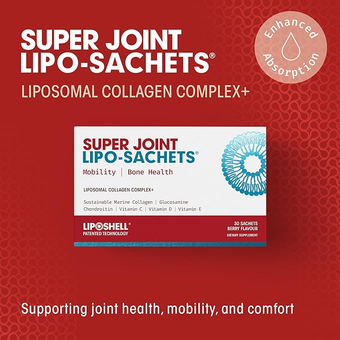 AFT Pharmaceuticals Super Joint Lipo-Sachets Liposomal Collagen Joint Supplement - Liquid Collagen Peptides to Support Joint Health, Mobility & Comfort