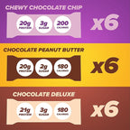 Pure Protein Bars, High Protein, Nutritious Snacks to Support Energy, Low Sugar, Gluten Free, Variety Pack, 1.76oz, 18 Pack