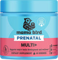 Best Nest Wellness Mama Bird Prenatal Multi Plus - Iron Free Prenatal Care Supplement Supports Brain & Digestive Health - Vegan Multivitamin with Methylfolate - Strawberry, 60 Gummies (30 Servings)