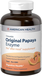 American Health Chewable Original Papaya Enzyme 600 Chwbls