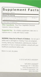 Nature's Answer Black Cohosh Root Vegetarian Capsules, 60-Count