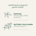 Traditional Medicinals Organic, Rosy Mood, Damiana & Butterfly Pea Flower - Uplifting Mood Support - Kosher, Non-GMO, Caffeine-Free, Compostable - 16 Tea Bags