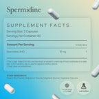 Spermidine Capsules Gluten Free 99% Concentration 100x More Potent Than Wheat Germ Extract for Anti-Aging DNA Telomere Support