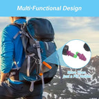 Protein Funnel Set Travel Protein Powder Containers with 1 Carabiner 1 Brush and 1 Mini Pocket Pill Box Reinforced to Prevent Spills Gym Pre-Workout Supplement Orange Powder Funnels