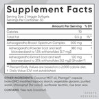 Sports Research® Ashwagandha Softgels with Coconut MCT Oil - Natural Adaptogen Made with Shoden® Ashwa for Relaxation, Calm & Sleep Support - Gluten Free & Vegan Friendly - 60 Count