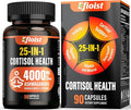 Cortisol Supplement for Women & Men, 25-in-1 Cortisol Reducer, Cortisol Manager with Ashwagandha, Rhodiola Rosea, L-Theanine, for Mood, Relaxation, Focus, Sleep Support, 90 Capsules for 1.5 Months
