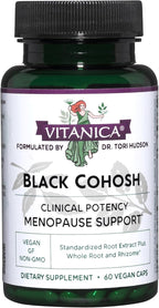 Vitanica Black Cohosh, Cimicifuga Extract Plus, Vegan, 60 Capsules