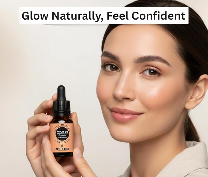 Earth N Pure Babchi Oil (Bakuchi Oil) Cold Pressed, Natural & Therapeutic Grade with Glass Dropper - 100 ml