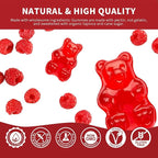 Triple Magnesium Complex 900 mg, Magnesium Glycinate, Citrate, Malate with Potassium, Calcium, Vitamin B6 for Calm & Sleep - Vegan, Non-GMO, Gluten Free - 120 Raspberry Gummies for Adults