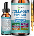 Collagen Peptides Liquid Drops, Multi Collagen Peptide for Skin Hair Nail Joints Bones Gut Health, Hydrolyzed Liquid Collagen Peptides w/Glucosamine Chondroitin MSM Biotin Vitamins for Women and Men