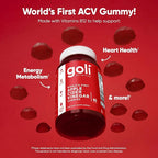 Goli Apple Cider Vinegar Gummies - Worlds First ACV Gummy with Vitamin B12, Beetroot & Pomegranate - Vegan, Non-GMO, Gluten-Free, 300 Count (5 Pack)