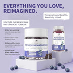 2 Pack Potassium Magnesium Gummies, Sugar-Free Potassium Gummies with Magnesium Glycinate 500mg Chewable Potassium Magnesium Supplements with Calcium, Zinc & Vitamins to Support Leg Muscle Relaxation