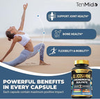 Glucosamine Chondroitin MSM Supplement for Men and Women - 4in1 Formula - Joint & Bone Health Support - 150 Capsules