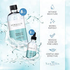 Hyaluronic Acid Serum 8 fl oz And 2 fl oz, Made From Pure Hyaluronic Acid, Anti Aging/Wrinkle, Ultra-Hydrating Moisturizer That Reduces Dry Skin Manufactured In USA